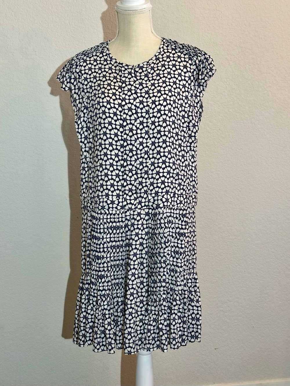 Rebecca Minkoff Navy White Dress XL